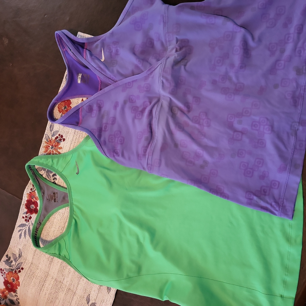 Two Nike Dryfit & Fit Dry  Compression Top Size XL